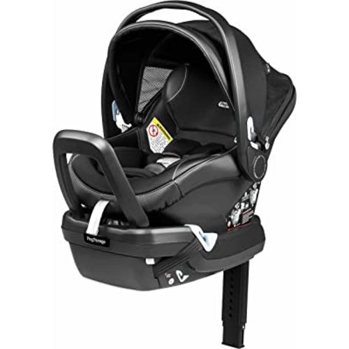 Peg Perego Primo Viaggio 4-35 Nido - Rear Facing Infant Car Seat - Includes Base with Load Leg & Anti-Rebound Bar - for Babies 4 to 35 lbs - Made in Italy - Licorice (Black)