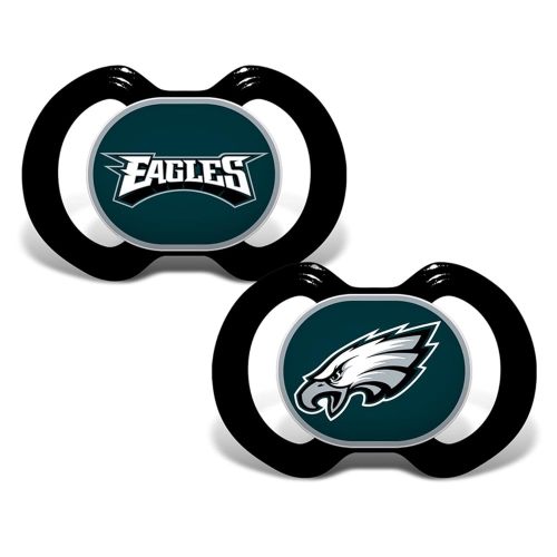 BabyFanatic Pacifier 2-Pack - NFL Philadelphia Eagles - Officially Licensed League Gear