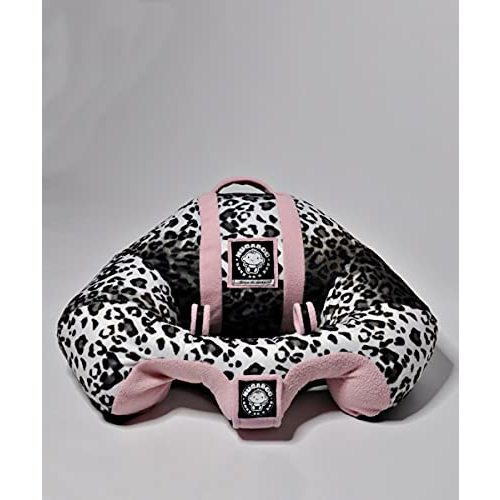 The Original Hugaboo Infant Sitting Chair | 2nd Edition | Pink Snow Leopard