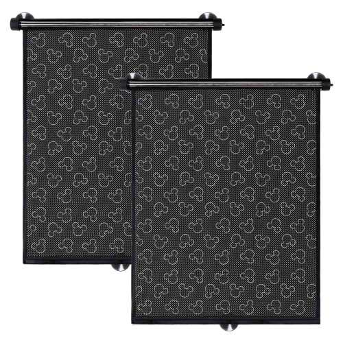 Disney Baby by J.L. Childress Car Window Sunshade - 2PK, Roller Shades Compatible with All Vehicles
