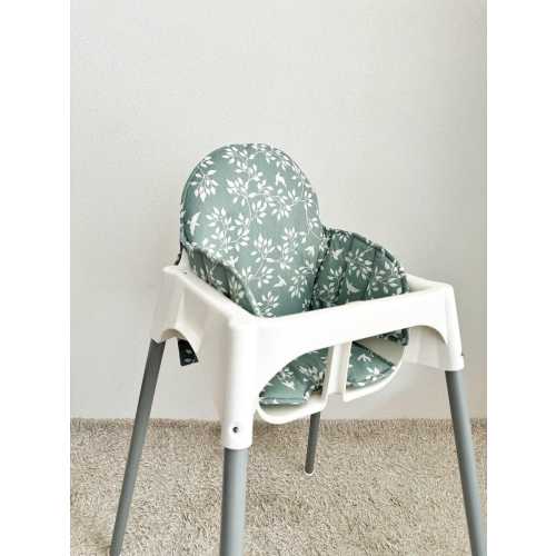IKEA ANTILOP high chair cushion , for Ikea antilop , washable storage pocket for Ikea Antilop feeding highchair , Ikea wooden footrest