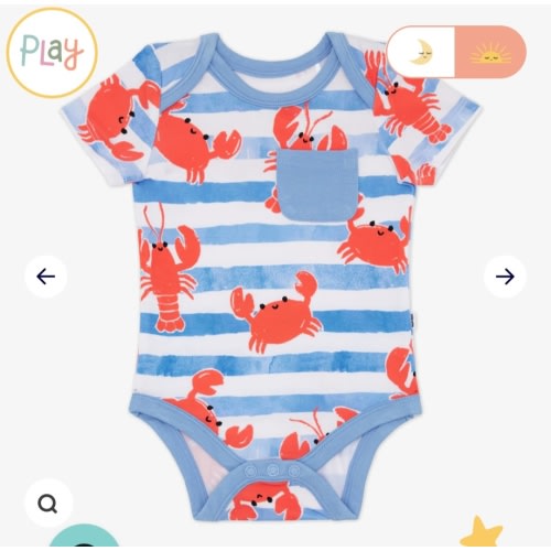 Crustacean Crew Pocket Bodysuit – Little Sleepies