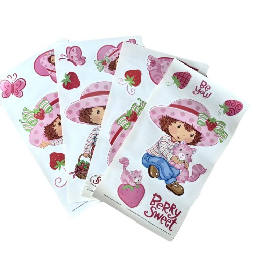 STRAWBERRY SHORTCAKE CUSTARD Cat 22 Jumbo Stick-ups wall stickers MURAL decals