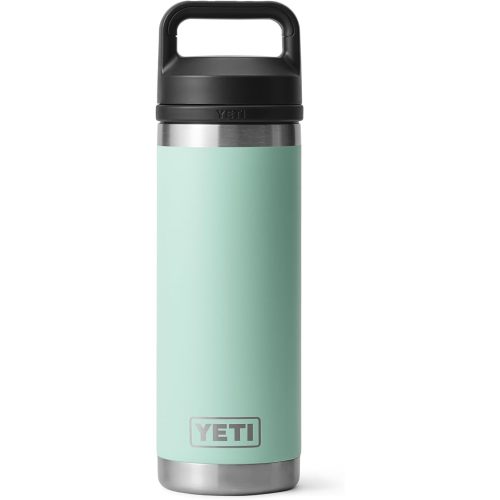 YETI Rambler 18 oz Bottle, Vacuum Insulated, Stainless Steel with Chug Cap, Seafoam