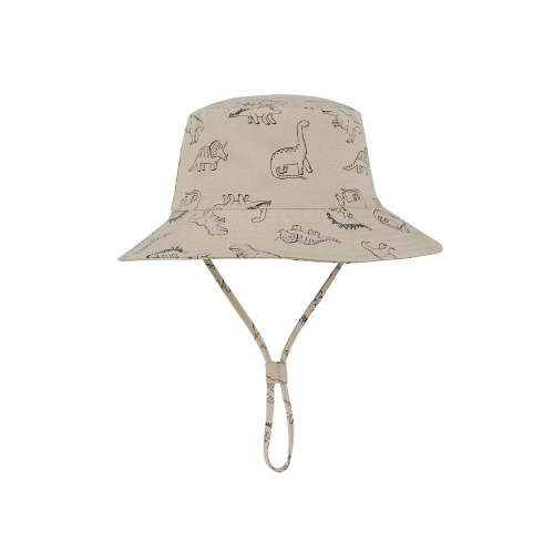 Cute Baby Sun Hat Summer UPF 50+ Sun Protective Wide Brim Beach Bucket Hats for Toddler Boys and Girls Khaki 1-2 T