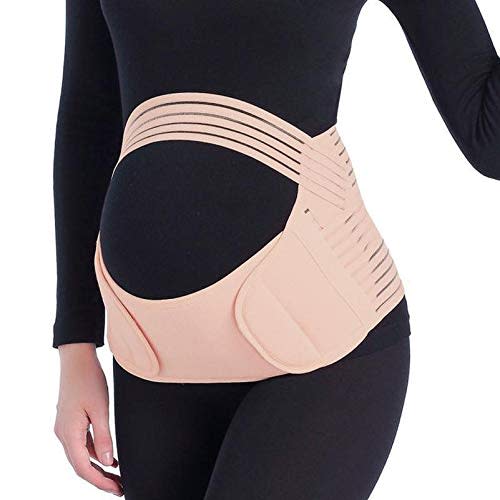 JADE KIT Pregnancy Belt, 3 in 1 Elastic Belly Band for Pregnancy, Maternity Belt Waist Care Binder Brace Prenatal Protector, Pregnancy Belt Belly Support for Pain Relieve, Mothers Day Gifts XL