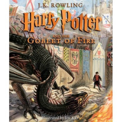 Harry Potter and the Goblet of Fire: The Illustrated Edition - by J K Rowling (Hardcover)
