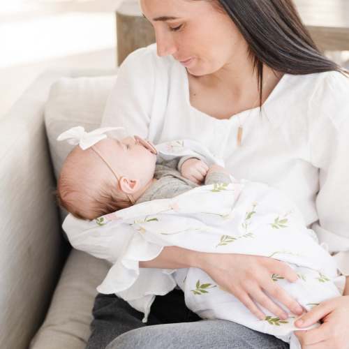 COTTON MUSLIN 2 PACK SWADDLES- Floral