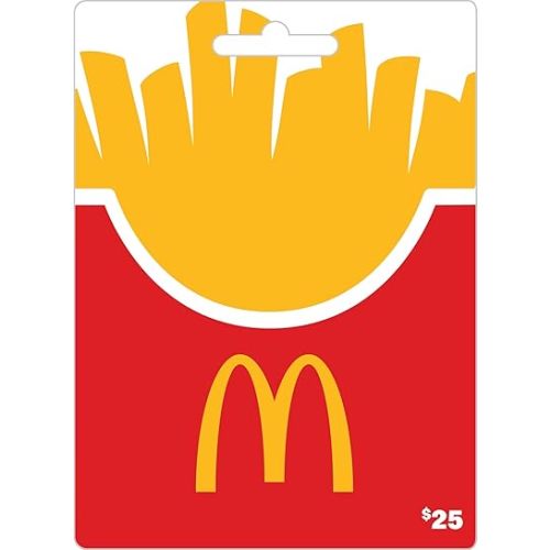McDonald's Physical Gift Card - $25