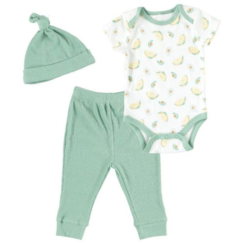 Kyle & Deena Baby Boy Baby Clothes Layette Set Footless Sleep and Play 3 Pack Whale Ocean Blue 6-9M
