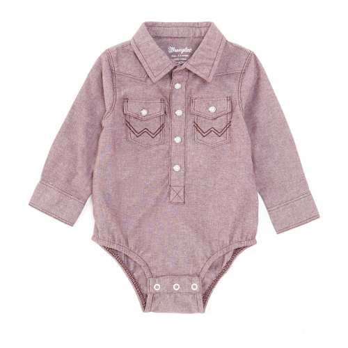 Wrangler Wrangler® Baby Boys Newborn-24 Months Long Sleeve Western Print Bodysuit