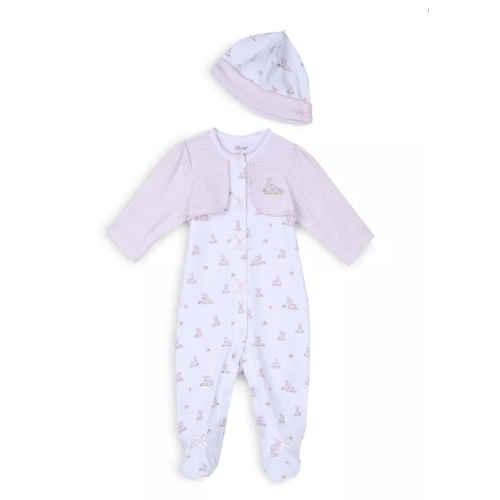 Girls' Baby Bunnies Footie & Hat Set - Baby