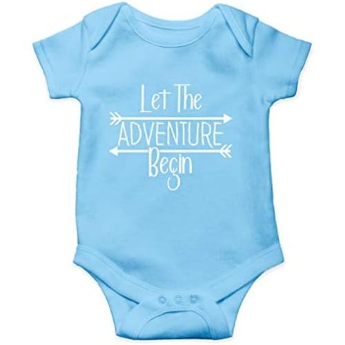 AW Fashions Let The Adventure Begin Baby Bodysuit Newborn Girl Coming Home Outfit Adorable Boy Apparel