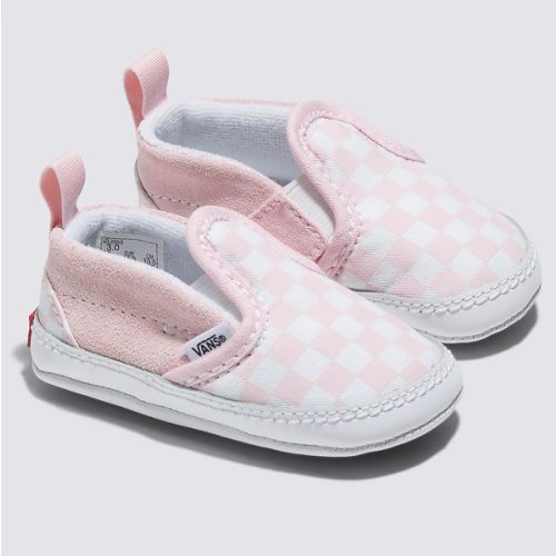 Infant Slip-On V Crib Checkerboard Shoe