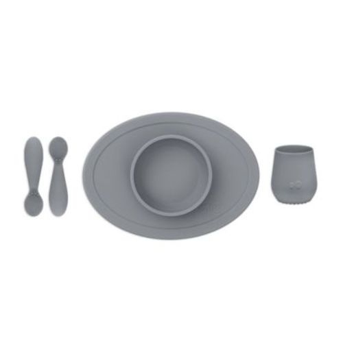 ezpz™ 4-Piece First Foods Set in Grey - GRAY - SET OF 3