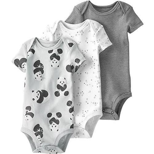 little planet by carter's unisex-baby 3-pack Short Sleeve Bodysuits Made With Organic Cotton