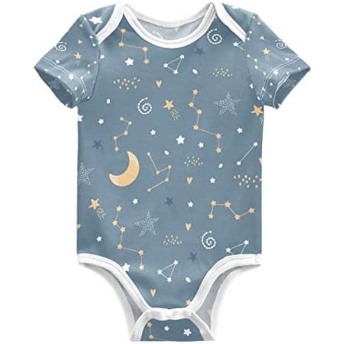 Baby Bodysuits Cute Cats Short Sleeve Cotton Baby Suits for Boys Girls 0-24 Months