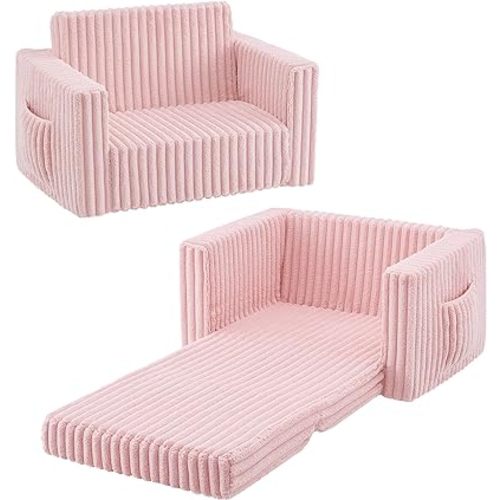 Ulax furniture Kids Armchair Toddler Couch Baby Sofa Chair for Boys and Girls (Pink)