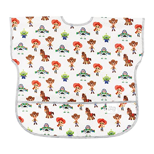 Bumkins Bibs, Baby and Toddler Bibs, Bibs for Girls and Boys, Large for 1-3 Years, Short Sleeve Waterproof Bib for Kids