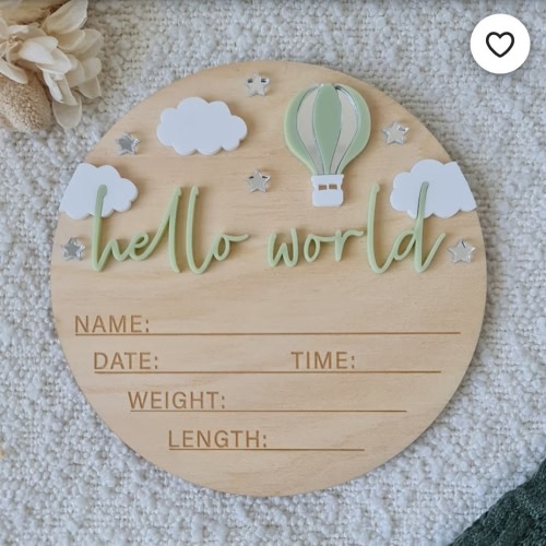 Hello World Announcement Plaque