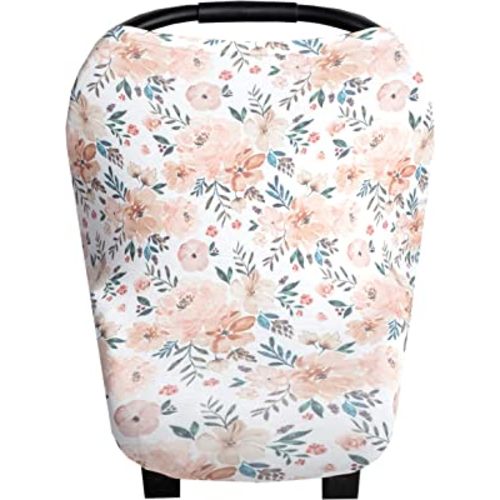 Copper Pearl Multi-Use Cover: Car Seat Covers, Nursing Cover, and Stroller Cover for Sun - Stretchy Fabric, All-Season Use, Stylish Designs, Easy Access for Moms - Autumn