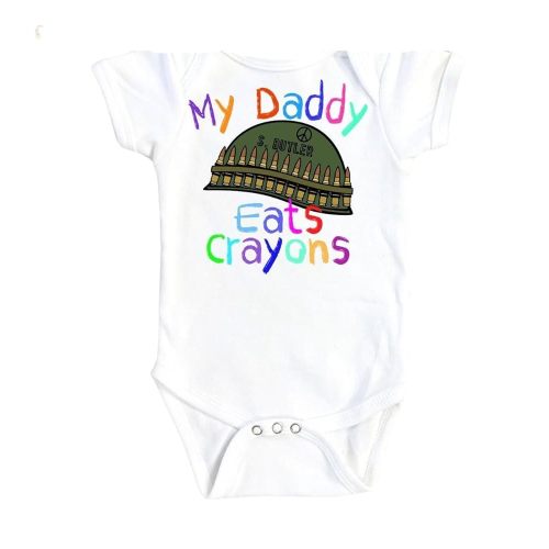 Military Crayon - Baby Boy Girl Clothes Infant Bodysuit Funny Cute Newborn