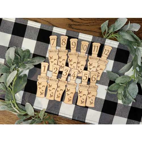 Monthly Milestone Woods- Duck call theme