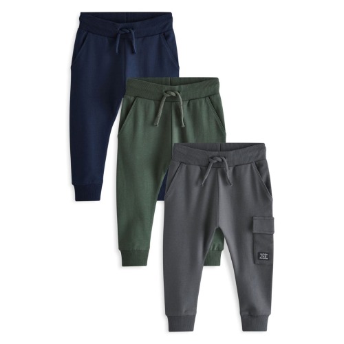 Kids' Assorted 3-Pack Utility Joggers, 12-18M