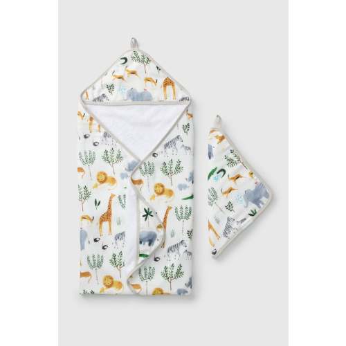 Hooded Towel Set - Safari Jungle