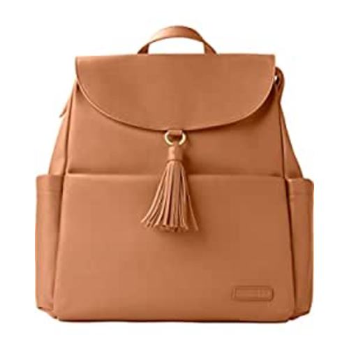 Amazon.com : Skip Hop Diaper Bag Backpack: Greenwich Multi-Function Baby Travel Bag with Changing Pad and Stroller Straps, Toffee : Baby