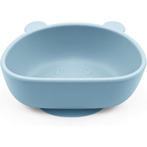 Baby and Toddler Feeding Supplies Set, Toddler Bowl Spoons Forks Set, 100% Food-Grade Silicone, Microwave & Dishwasher Safe (3 Pieces)