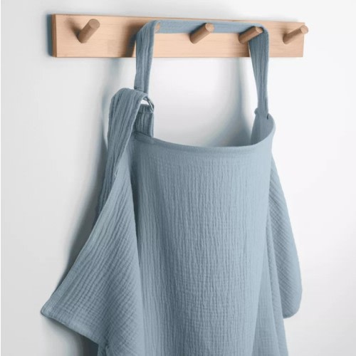 ComfycCubs Muslin Nursing Cover, 100% Cotton - 1 Pack, Pacific Blue Color