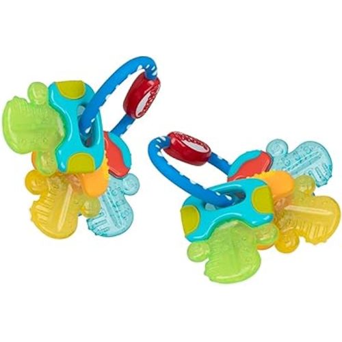 Nuby Ice Gel Teether Keys - 2 Pack Blue