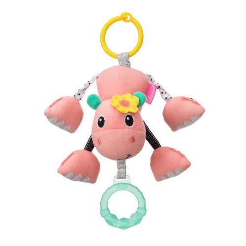 Infantino Shake and Pull Jittery Hippo Pal