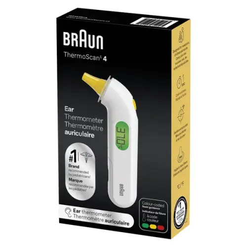 Braun ThermoScan 4 Ear Thermometer with 61 Lens Filters