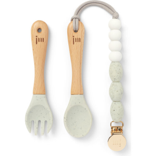 Moonlight Feeding Set + Clip - January Moon | Maisonette