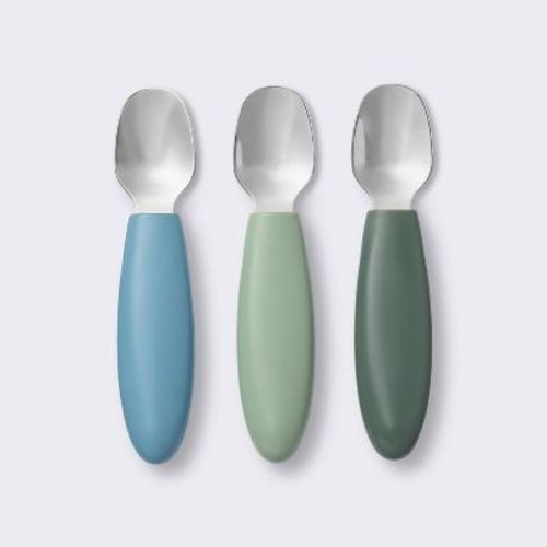 Stainless Steel Spoons - 3pk - Blue/green - Cloud Island™