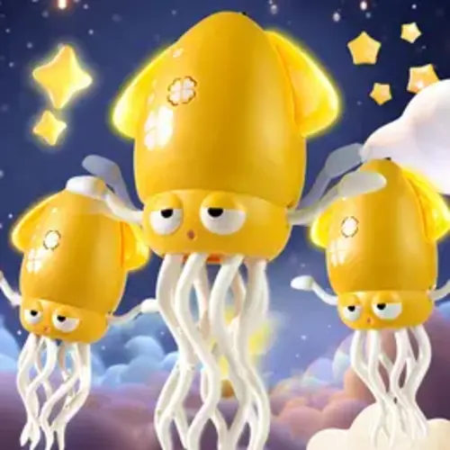 Dancing Squid Toy for Kids with LED Lights & Music - Sensory Development Interactive Toddler Toy for Ages 2 - Bright Colors & Upbeat Music - Perfect Gift for Toddlers - TikTok Shop