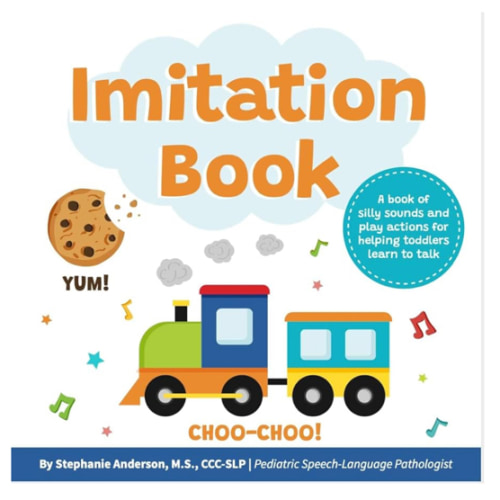 Imitation Book: Interactive & Fun Learn to Talk Board Book For Toddlers Ages 0-4, Written by a Speech Therapist