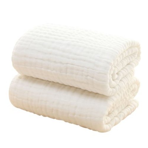 CMrtew Baby Blankets Natural Cotton,Soft & Breathable,Airy Cellular Holes,Toddlers Super Soft and Breathable Crib Blanket for All Seasons(41.3"x41.3")