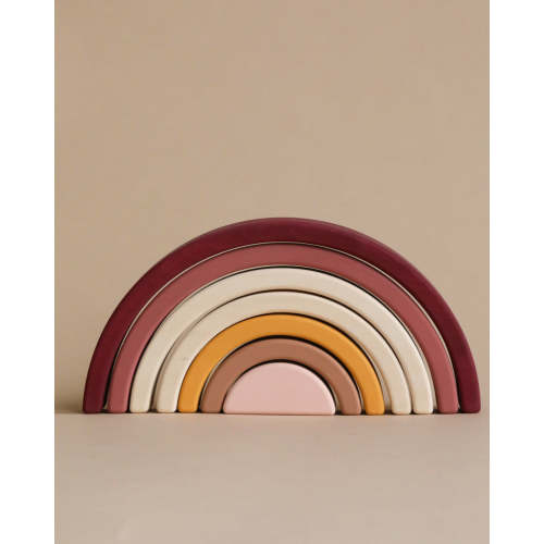 Handmade Rainbow Stacker - Pink