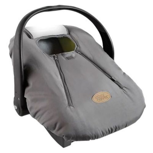 CozyBaby Original Baby and Infant Insulated Car Seat Cover with Dual Zippers and Elastic Edge with Dual Zipper Design and Pull-Over Flap, Charcoal