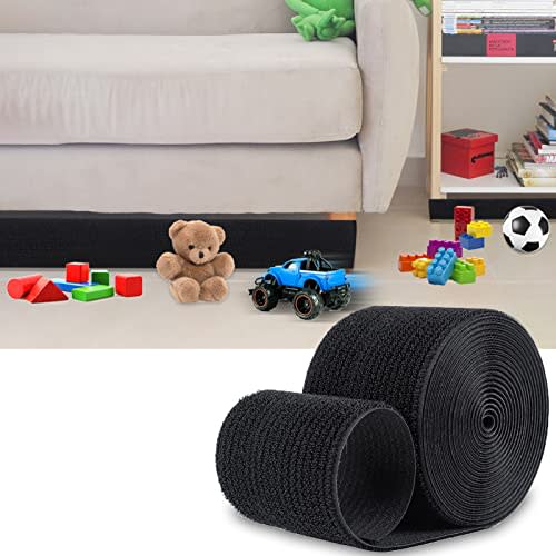 TEUVO 8cm x 3m Toy Blocker for Under Couch and Under Bed, Under Couch Blocker for Babies Toys and Pets Toys from Going Sliding Adjustable Gap Bumper Under Sofa & Under Furniture