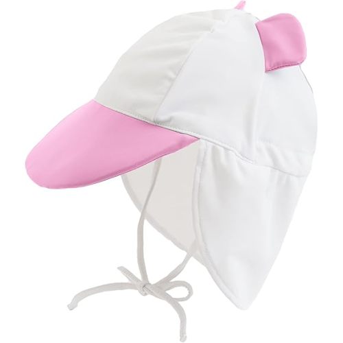 Baby Sun Hat | UPF 50+ Sun Protection All-Day Adjustable Infant Sun Hat for Head, Neck & Eyes