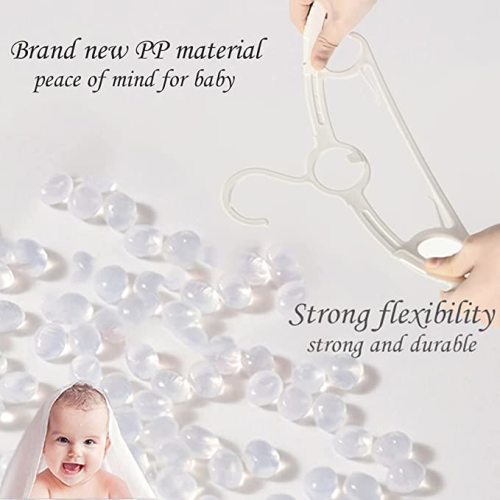Baby Hangers 20 Pieces 11“-14‘’ Retractable Non-Slip Adjustable Multifunctional Children's Hanger Baby Hangers, Baby Hangers for Clothes, Wardrobe Organizer Hangers