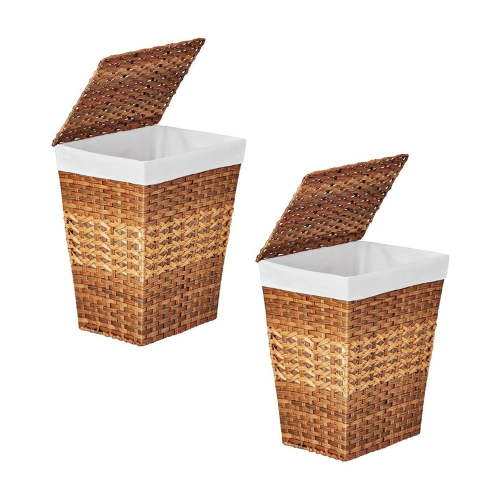 Member's Mark Laundry Hamper, Set of 2, 19.5" W x 14.5" D x 23" H