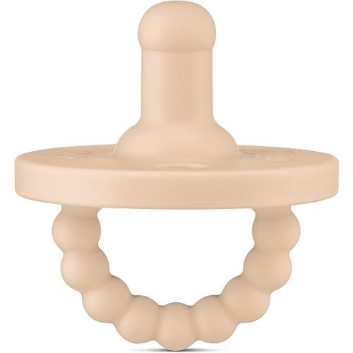 Ryan & Rose Cutie PAT Pacifier Teether (Stage 2, Tan)