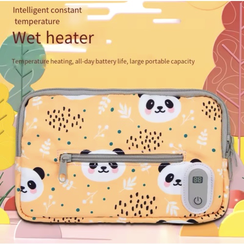 Baby Wipe Warmer Portable for Travel Smart Purse Wipe Holder Box Cute Panda Design USB Powered