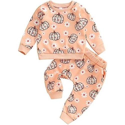 Newborn Infant Baby Girl Clothes Set Sweatshirts Tops Pants Toddler Girl Outfits Gifts 3 6 9 12 18 24 Months