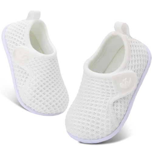 FEETCITY Baby Boys Girls First Walking Shoes Infant Sneakers Crib Shoes Breathable Lightweight Slip On Shoes